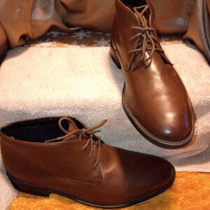 Bostonian Maxton, Brown Leather, Mid-Chukka Boots, Men Size 12